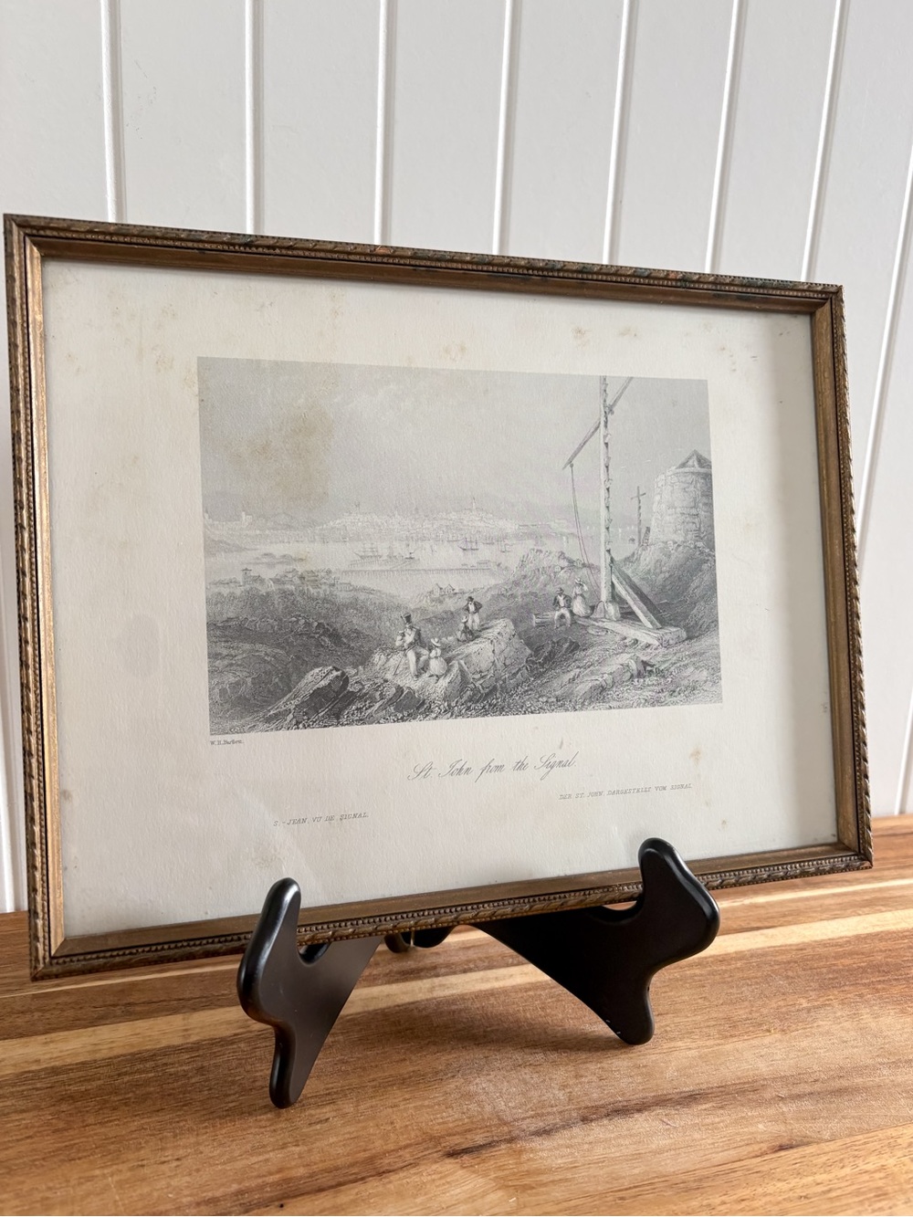 W.H. Bartlett St. John from the Signal Framed Print 11.3”